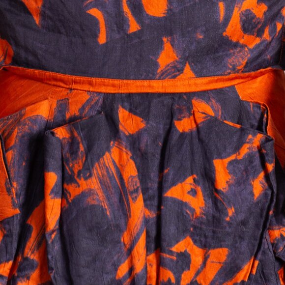 Cacharel Dress- stunning cut and pattern- size US 6 - Picture 7 of 15